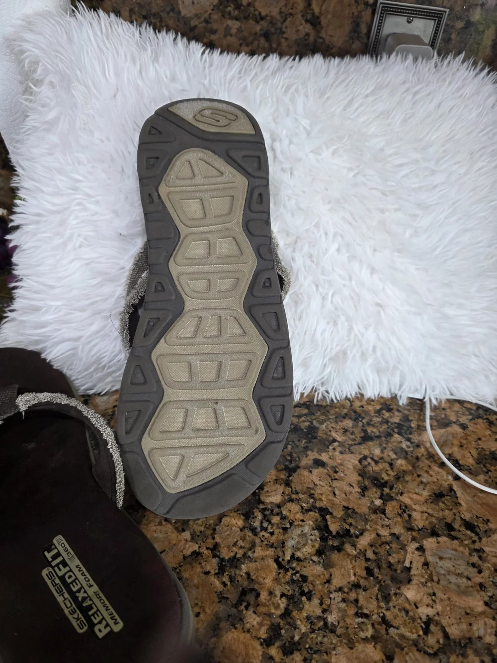 Skechers Relaxed Fit Men's Brown Flip Flop Sandals